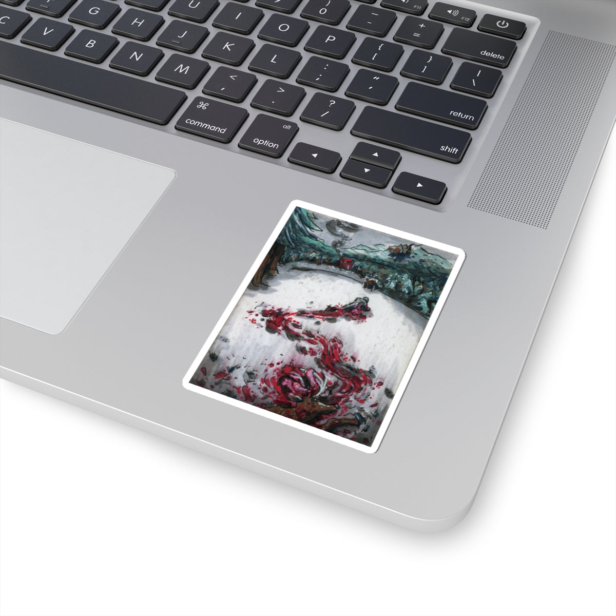 "Bloody Snow" sticker