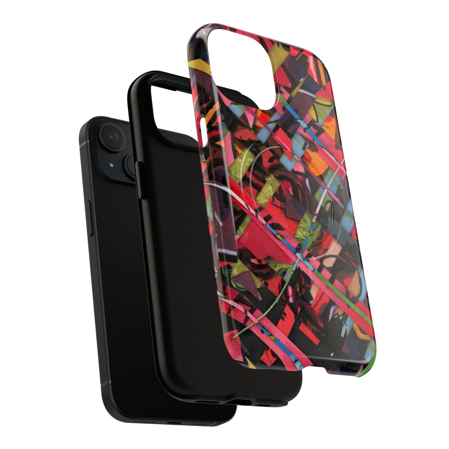Abstracted Scraps Tough Magnetic Cases