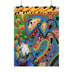 Color Blast Matte Vertical Poster