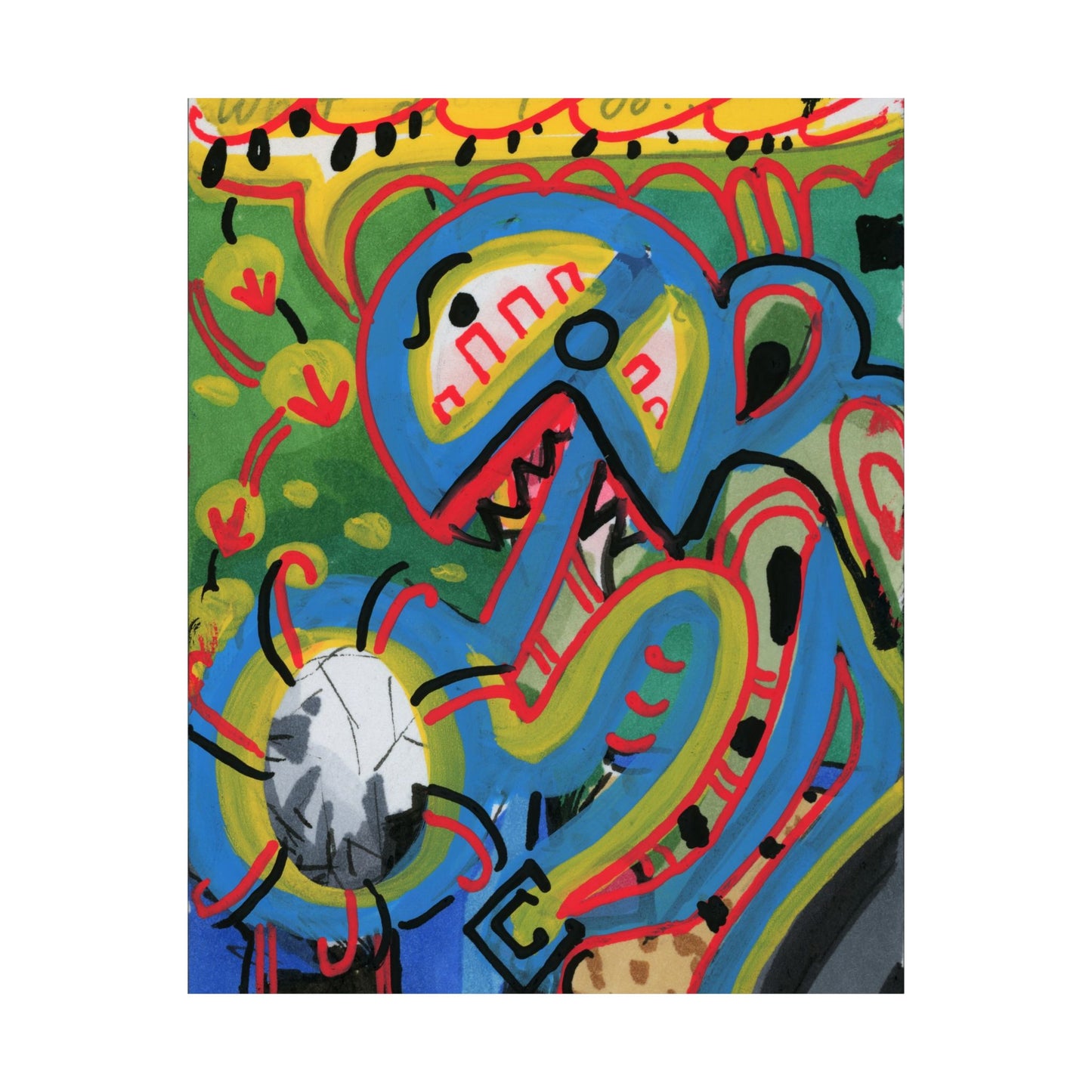 Color Blast Matte Vertical Poster