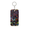Sad Dude/Flower Power Double-Sided Keychain Charm
