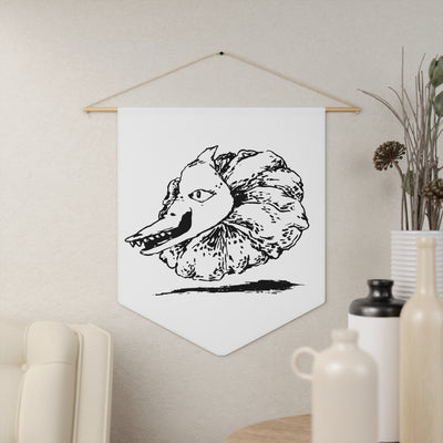 Pennant Wall Hanging - Flower Cannibal Head