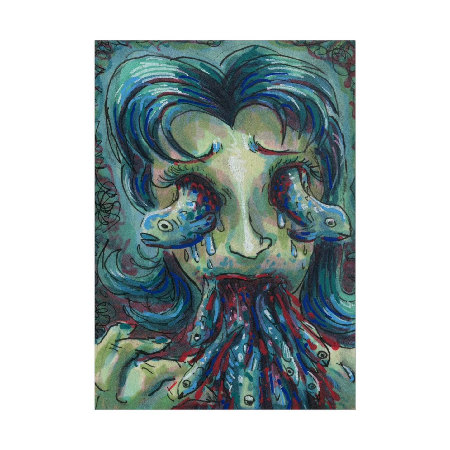 "Something tastes fishy" poster