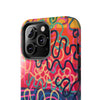 Colorful Squiggly Lines Tough Phone Cases