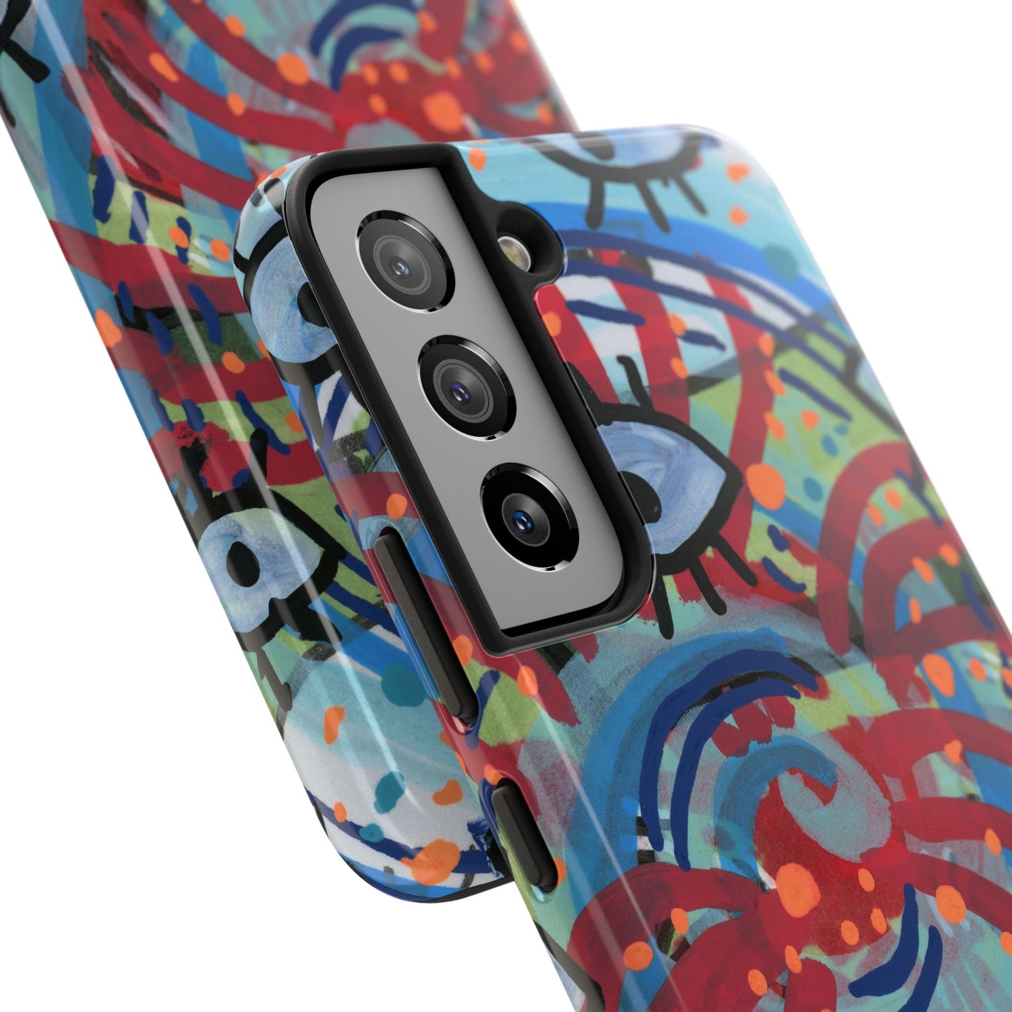 Eyeball Attack Tough Phone Cases