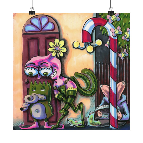Nick and Penelope Matte Vertical Poster