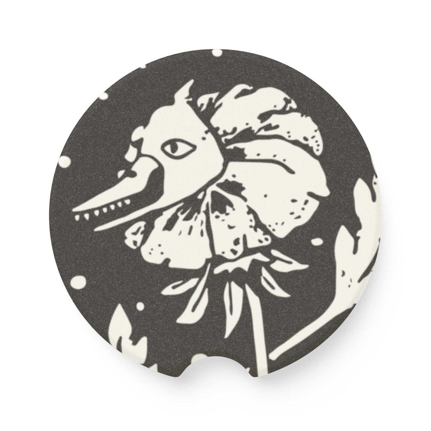 Soapstone Car Coaster - Flower Cannibal