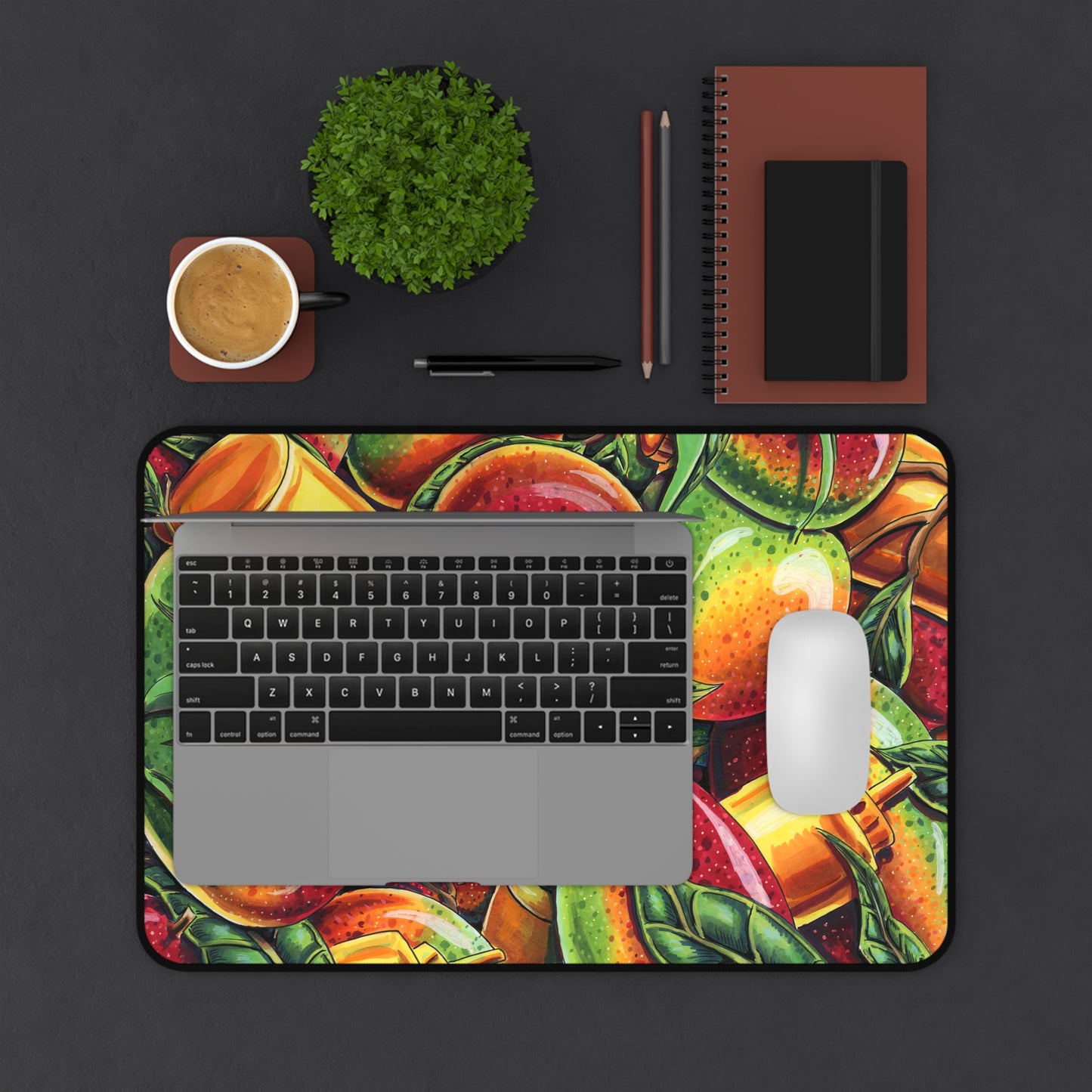 Mango Mustard Desk Mat