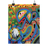 Color Blast Matte Vertical Poster