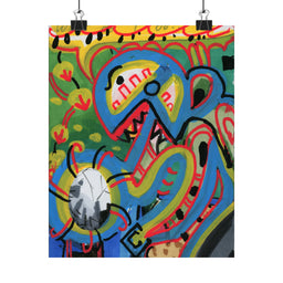 Color Blast Matte Vertical Poster