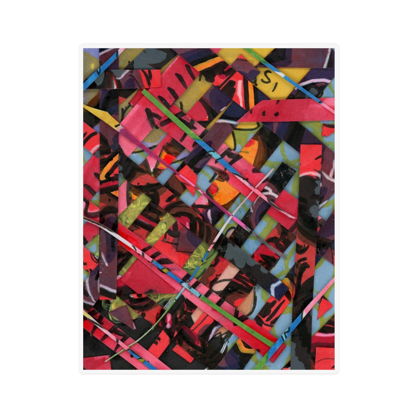 Abstracted Scraps Magnet