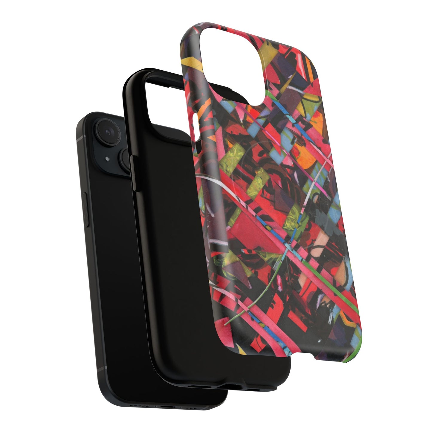 Abstracted Scraps Tough Magnetic Cases