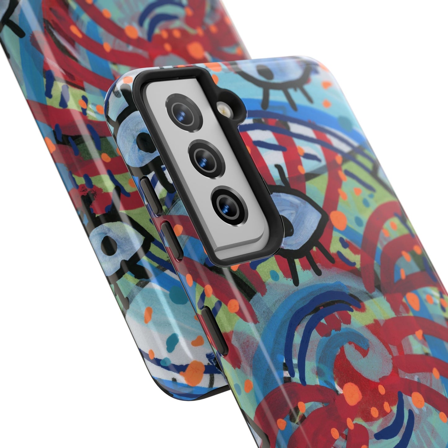 Eyeball Attack Tough Phone Cases