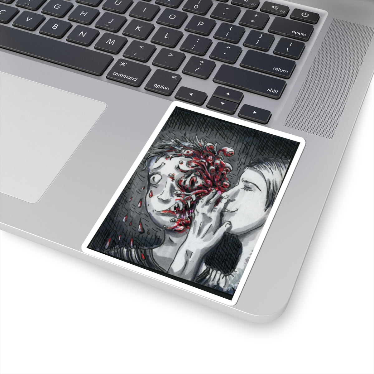 "Let me Breathe Nightmares into your Skin" sticker