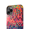 Colorful Squiggly Lines Tough Phone Cases