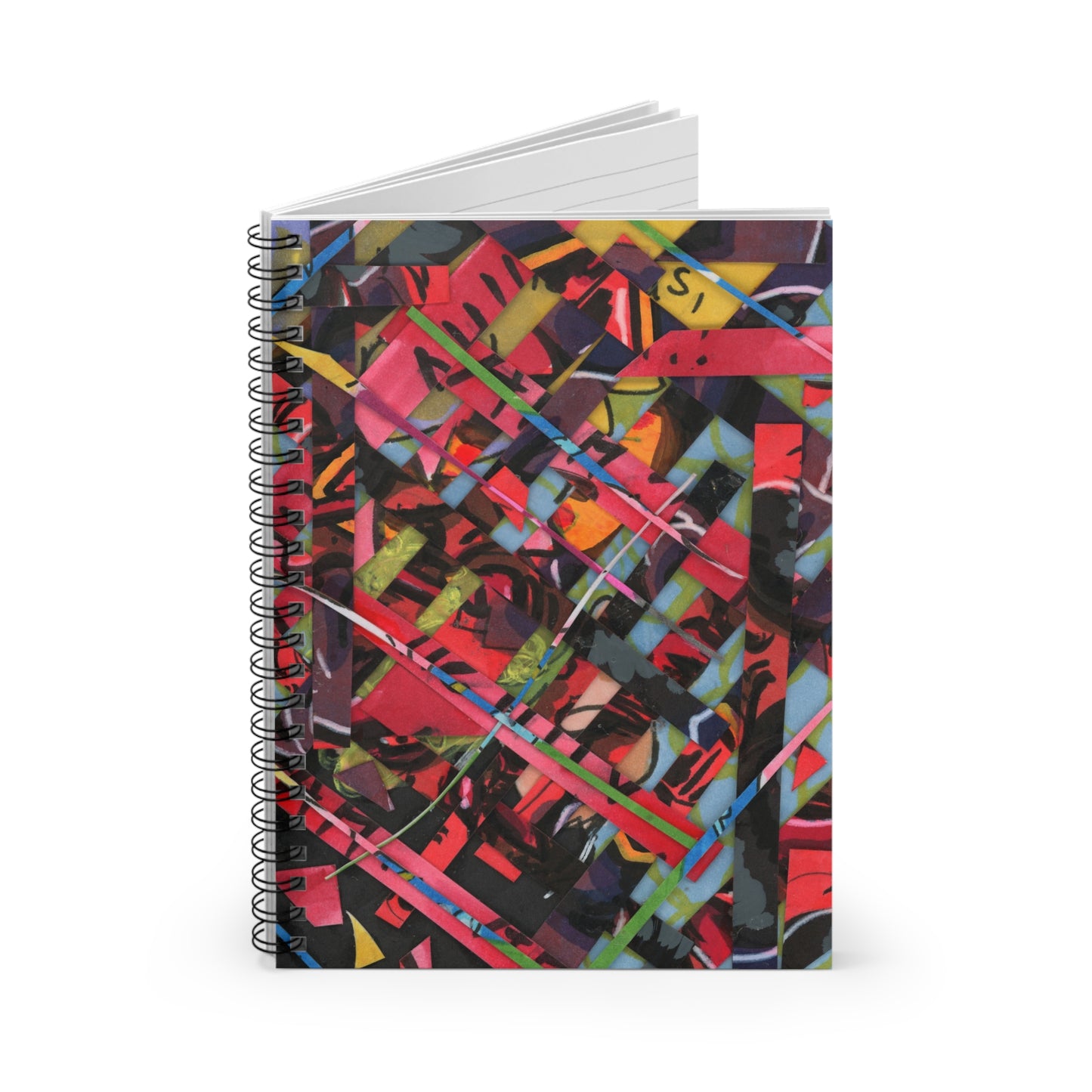 Abstracted Scraps Spiral Notebook - Ruled Line