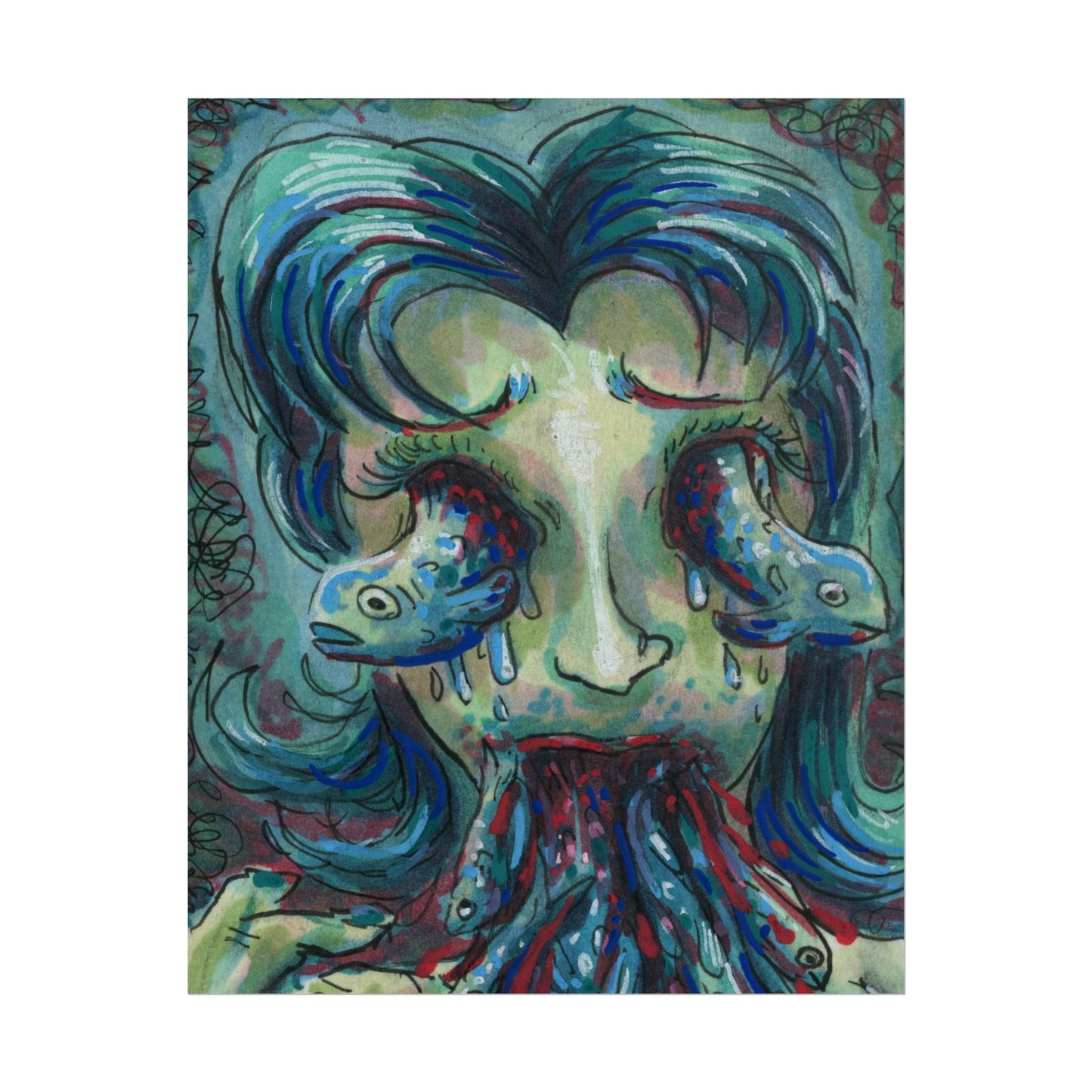 "Something tastes fishy" poster