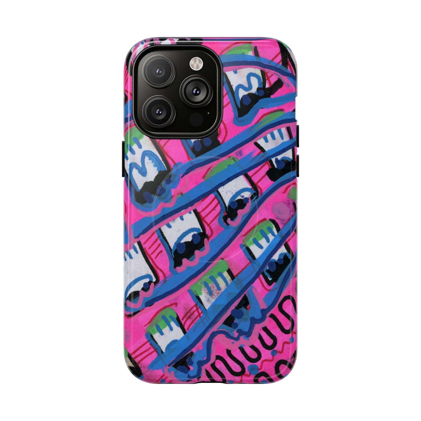 Pink Blast Tough Magnetic Case