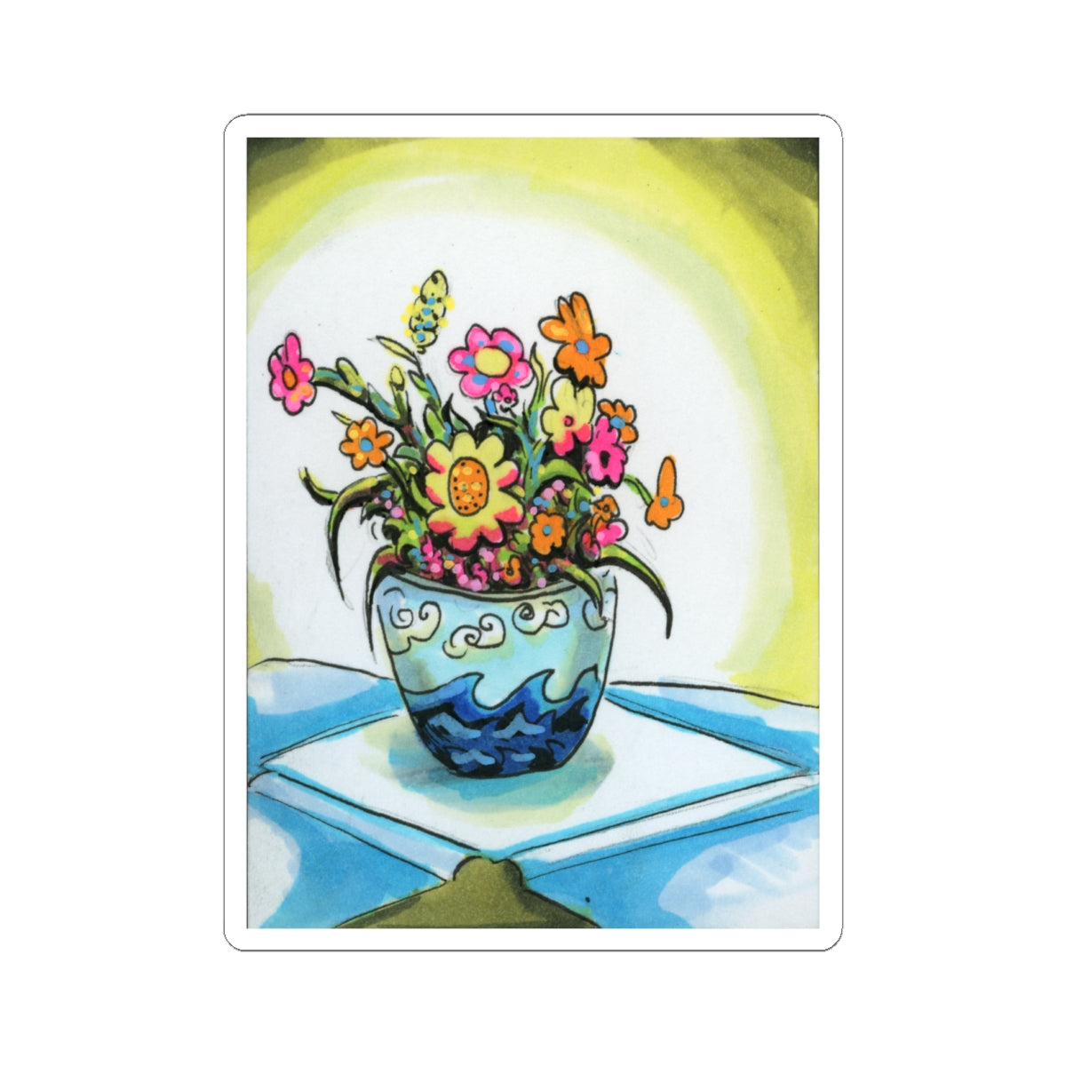 "Flower Vase" sticker