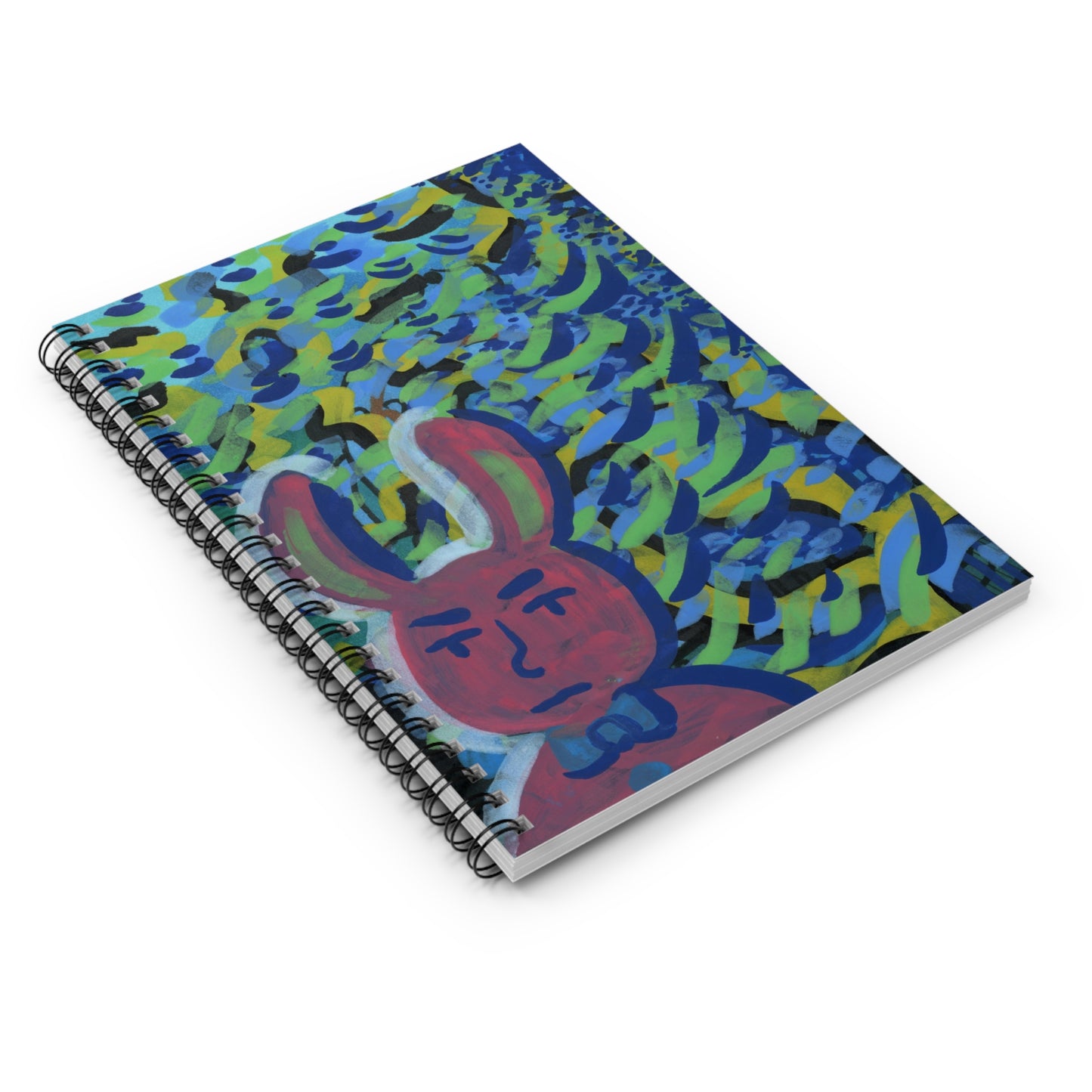 Bunny Dude Spiral Notebook - Ruled Line