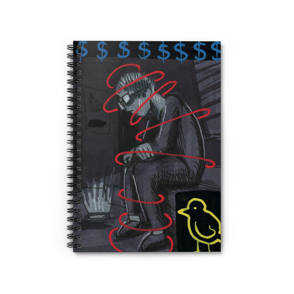 Money on my Mind Spiral Notebook - Ruled Line