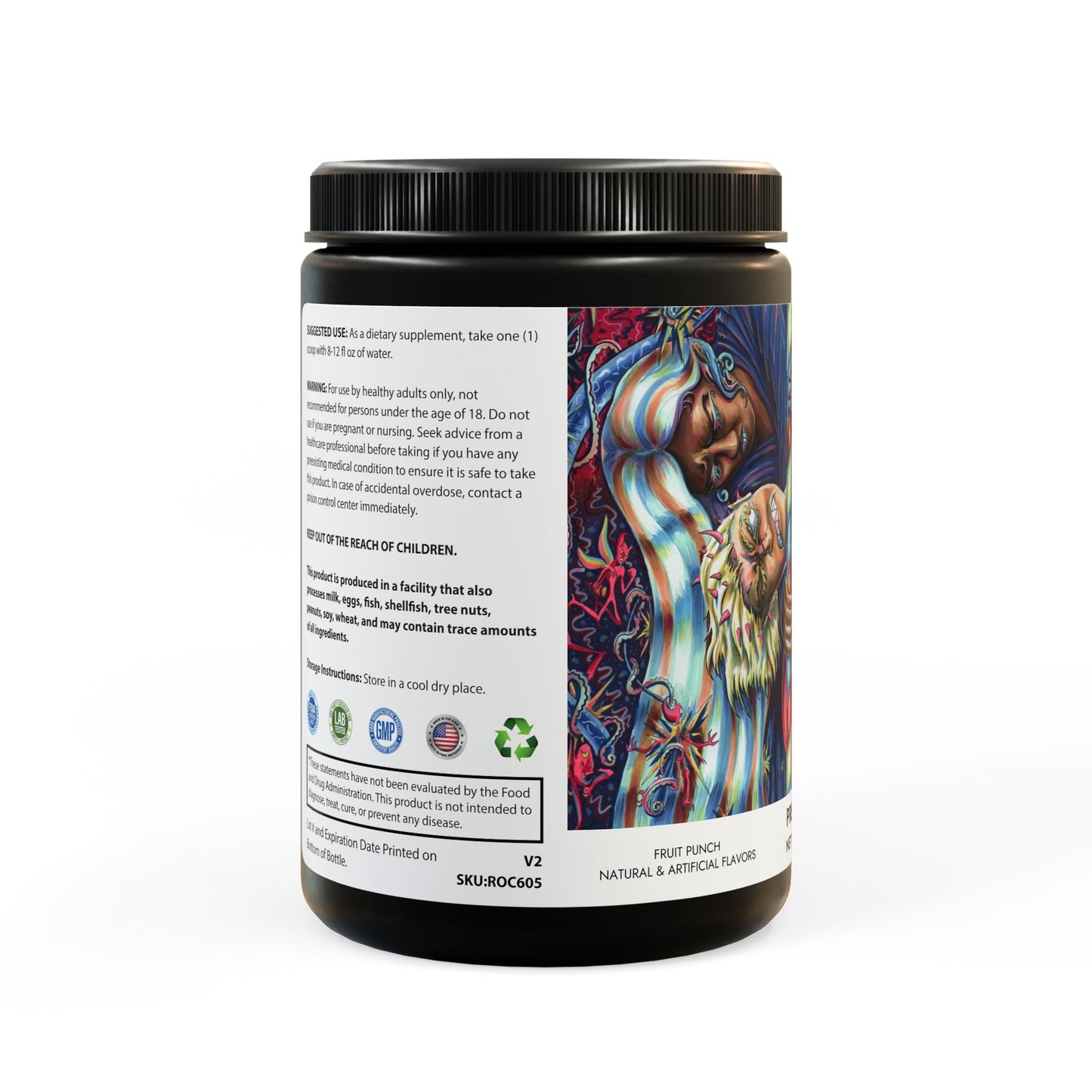 Pre-Workout Supplement, Fruit Punch (204g, 7.1oz) - Sister Duel