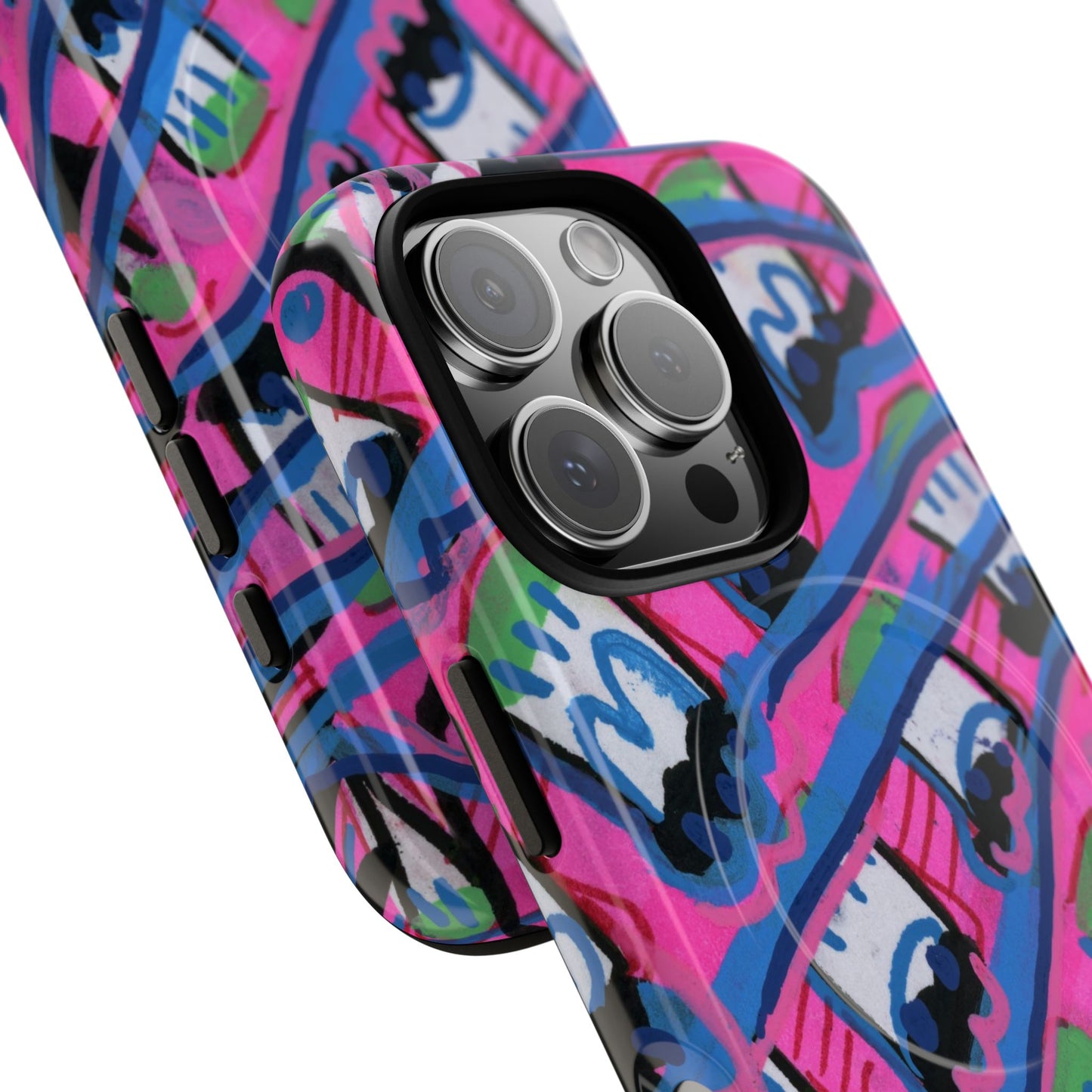 Pink Blast Tough Magnetic Case