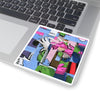 Icy Abstraction Kiss-Cut Sticker