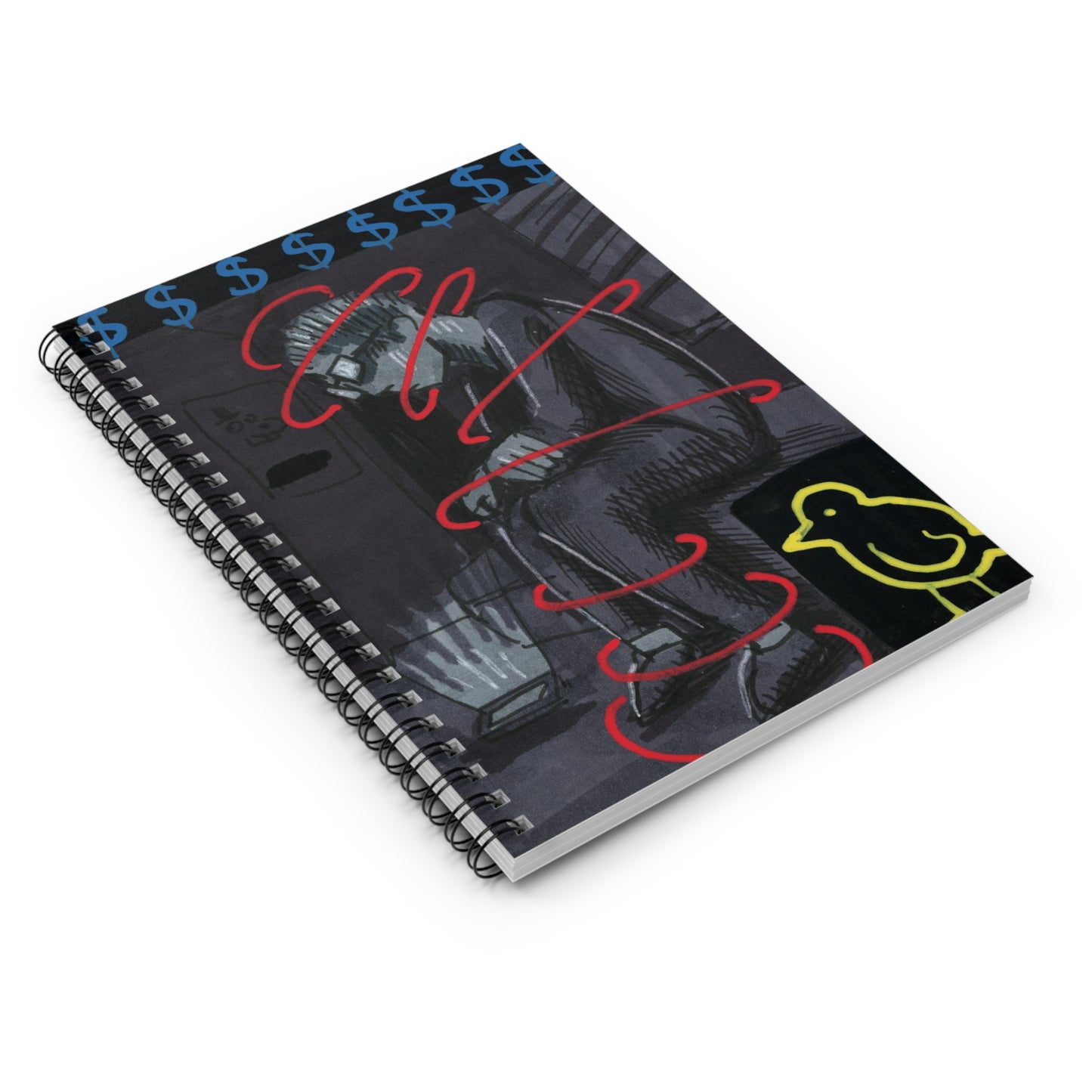 Money on my Mind Spiral Notebook - Ruled Line