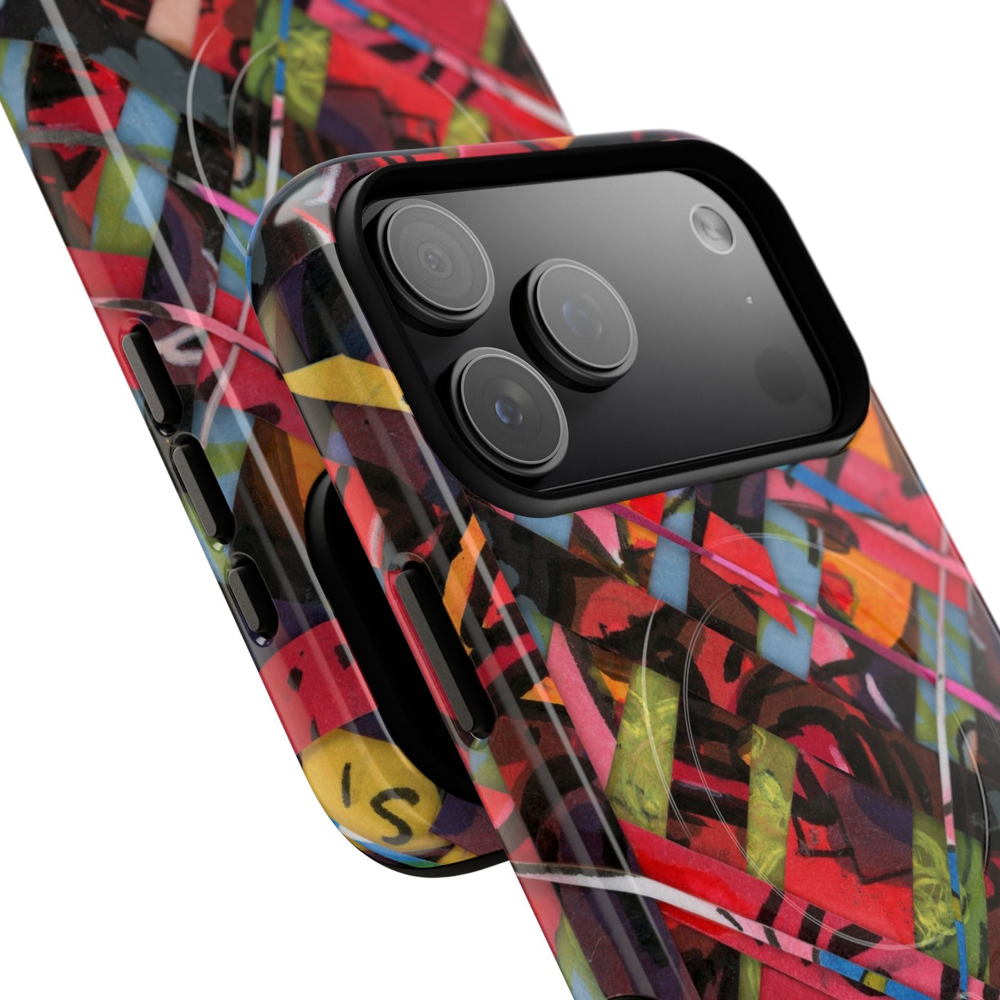 Abstracted Scraps Tough Magnetic Cases