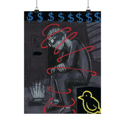 Money on my Mind Matte Vertical Poster