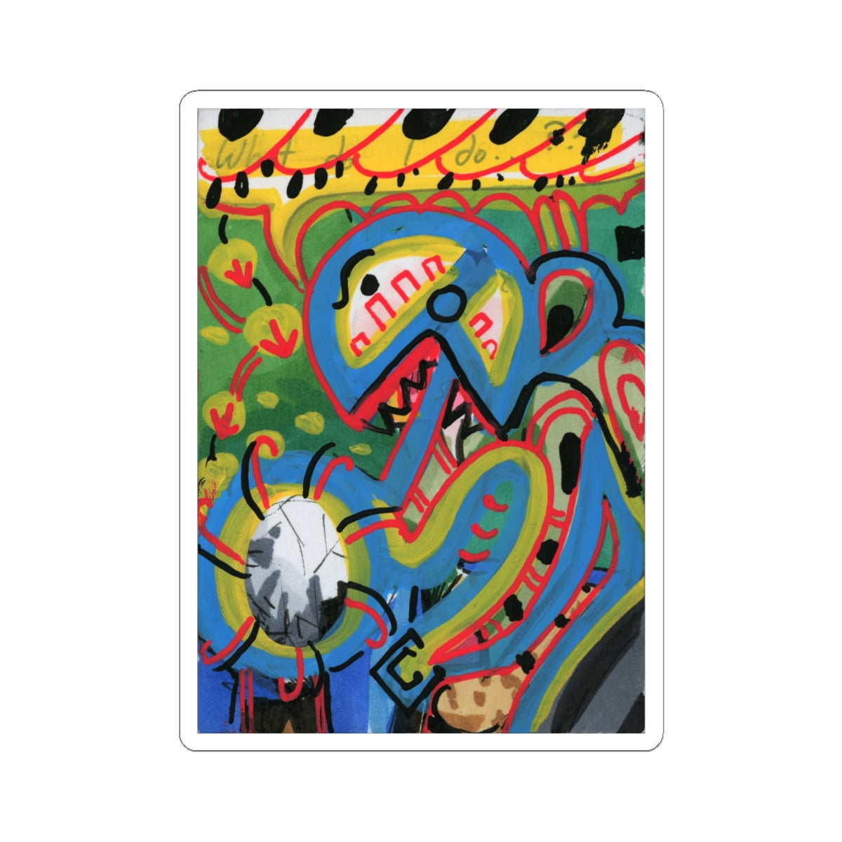 Color Blast Kiss-Cut Sticker