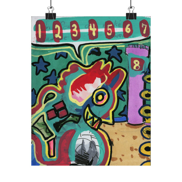 Smiley Creature Matte Vertical Poster