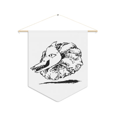 Pennant Wall Hanging - Flower Cannibal Head