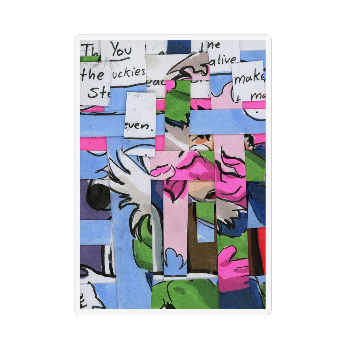 Icy Abstraction Magnet