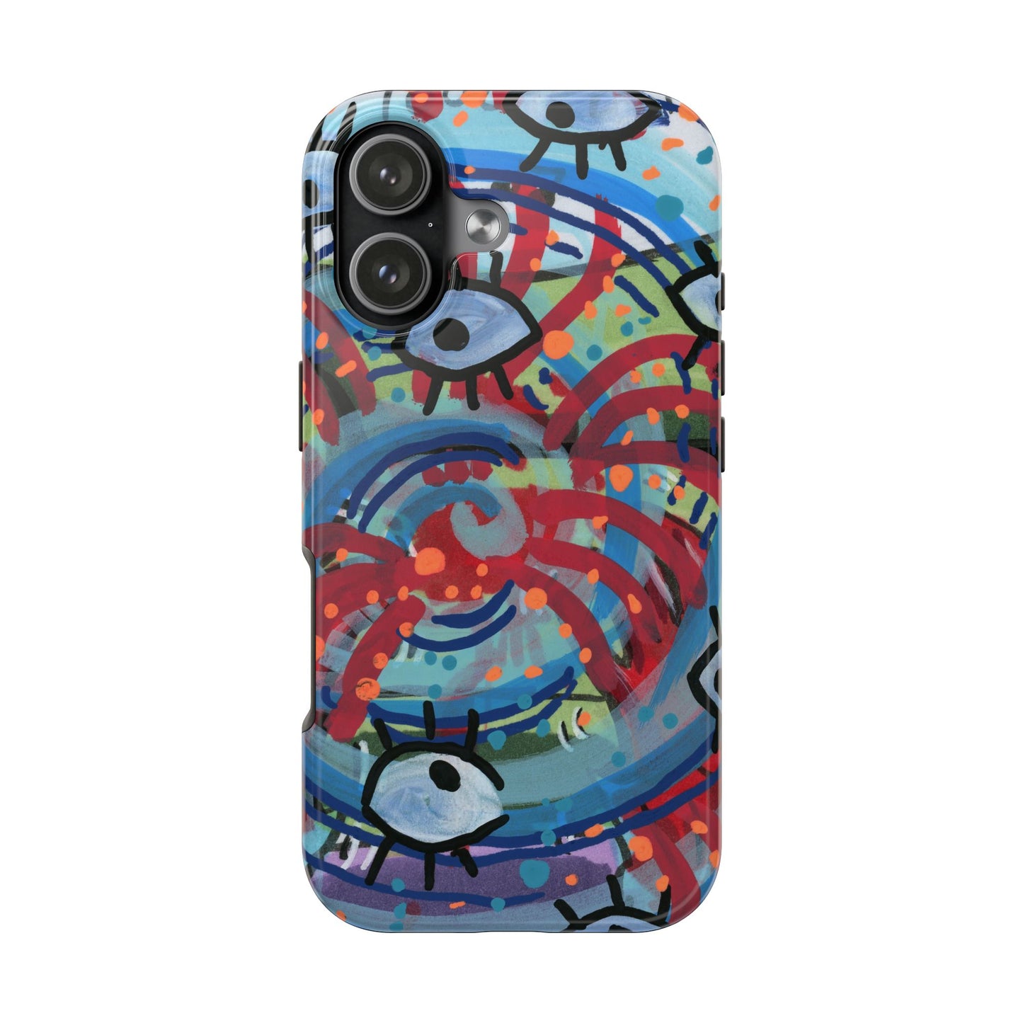 Eyeball Attack Tough Phone Cases