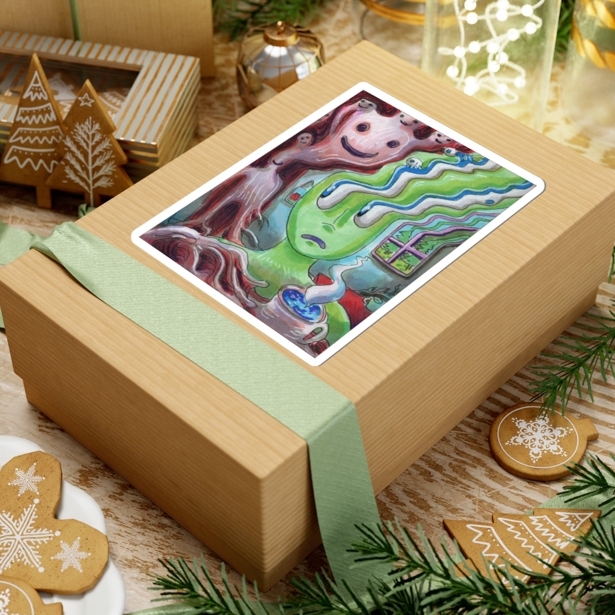 "Unwanted Visitor" sticker