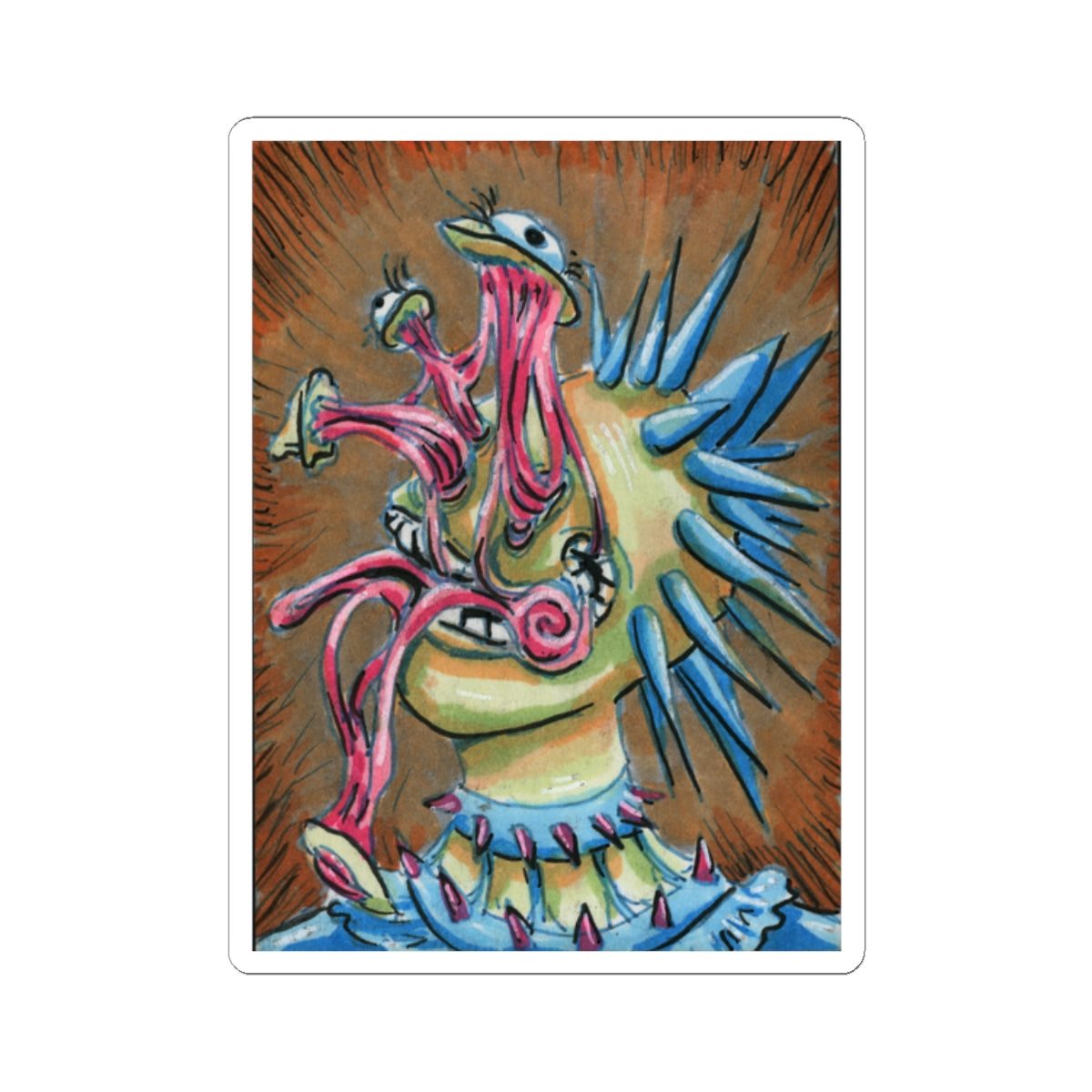 "Outta my mind" sticker