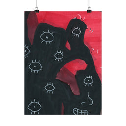 Eyeball Rage Matte Vertical Poster