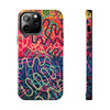 Colorful Squiggly Lines Tough Phone Cases
