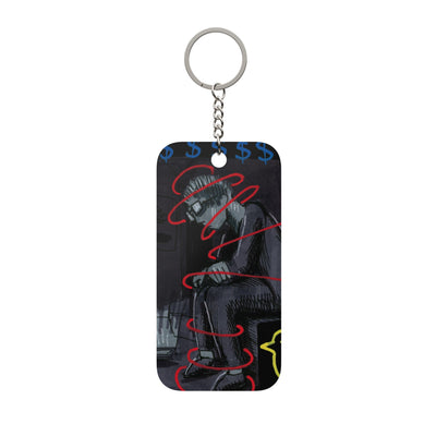 Iris Double-Sided Keychain Charm