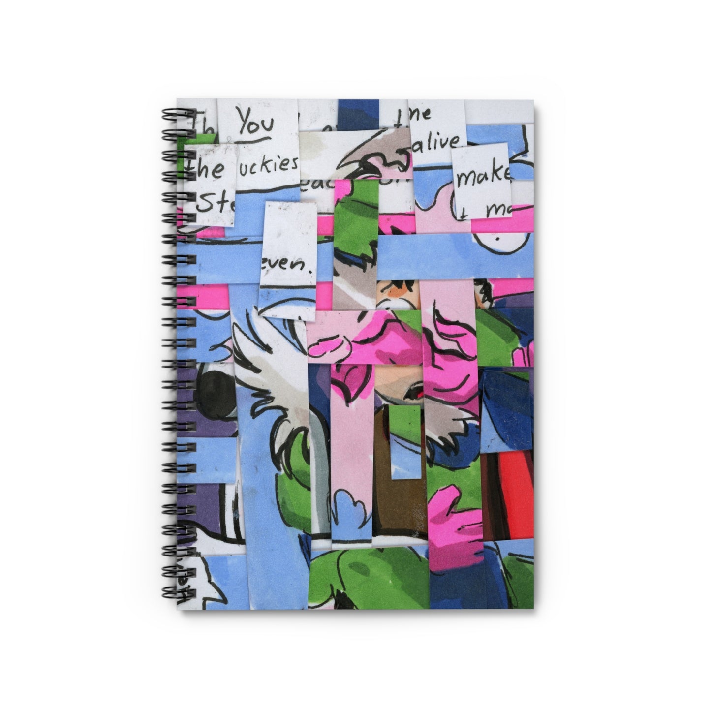 Icy Abstraction Spiral Notebook - Ruled Line