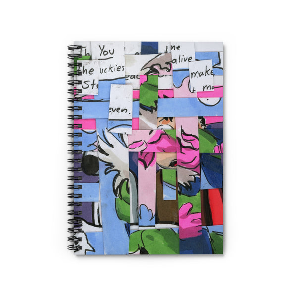 Icy Abstraction Spiral Notebook - Ruled Line
