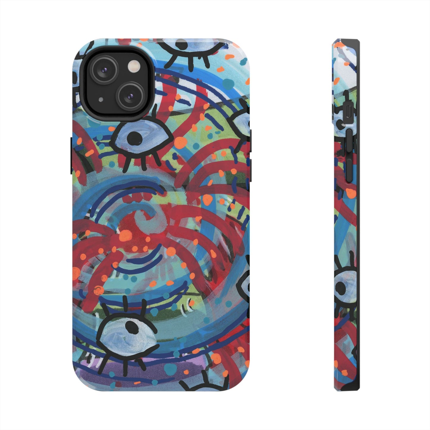 Eyeball Attack Tough Phone Cases