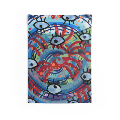 Eyeball Attack Indoor Wall Tapestry