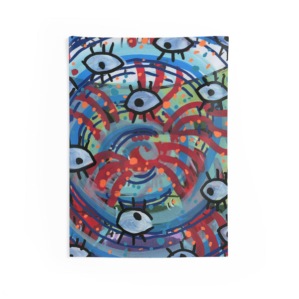 Eyeball Attack Indoor Wall Tapestry
