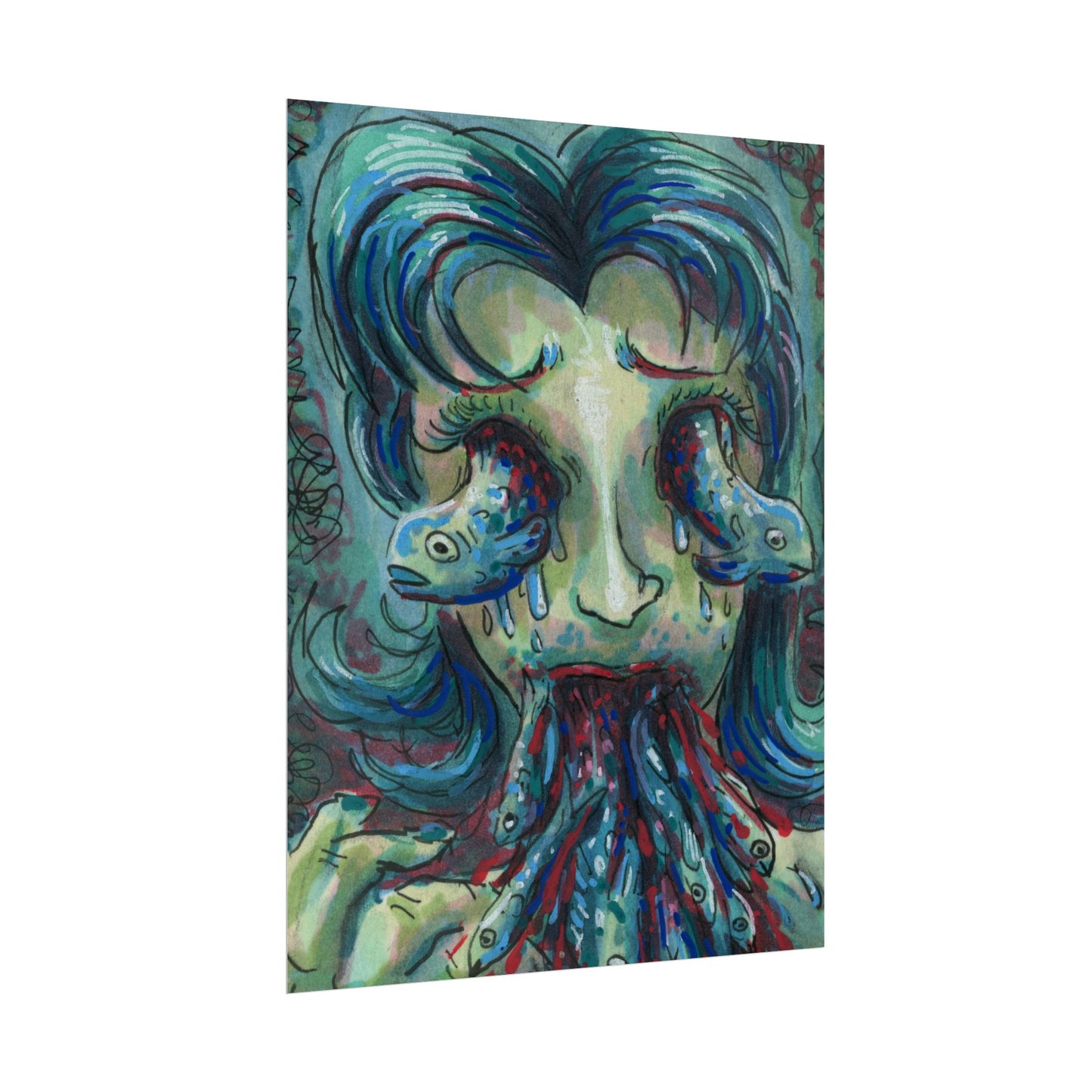 "Something tastes fishy" poster