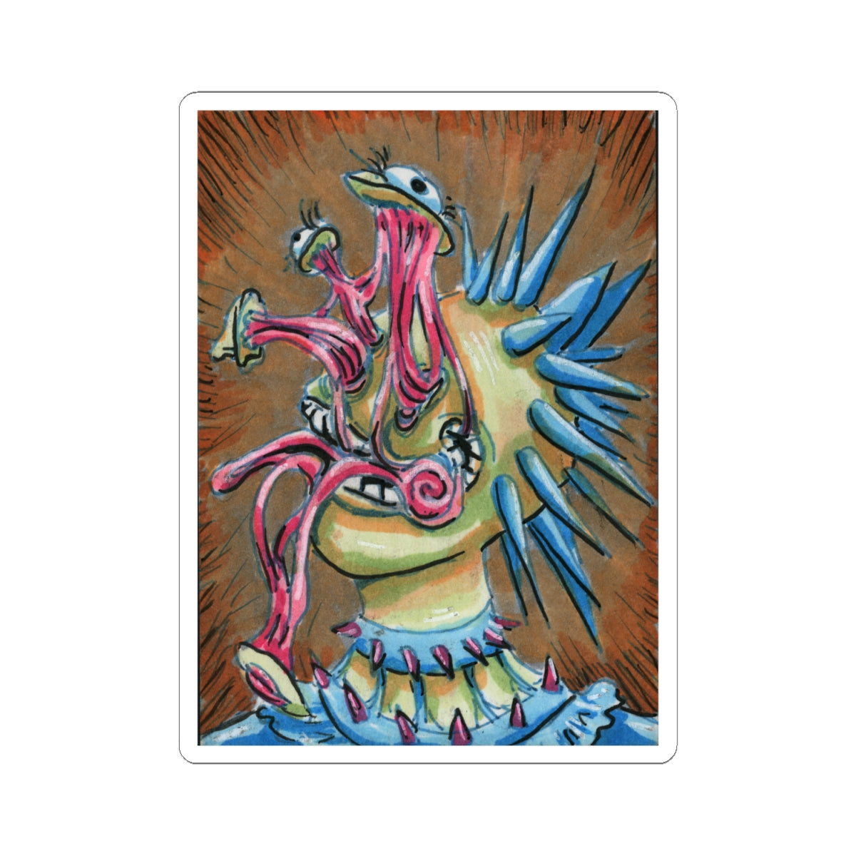 "Outta my mind" sticker