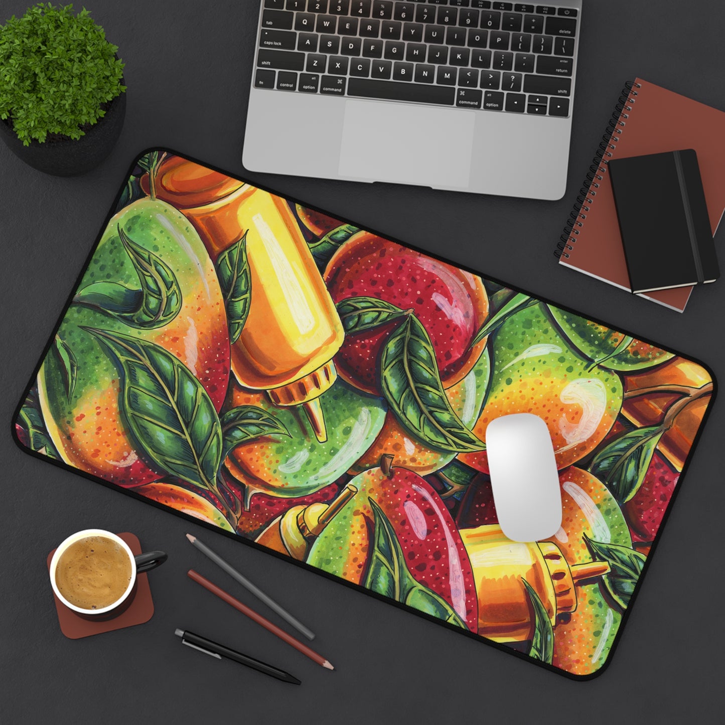 Mango Mustard Desk Mat