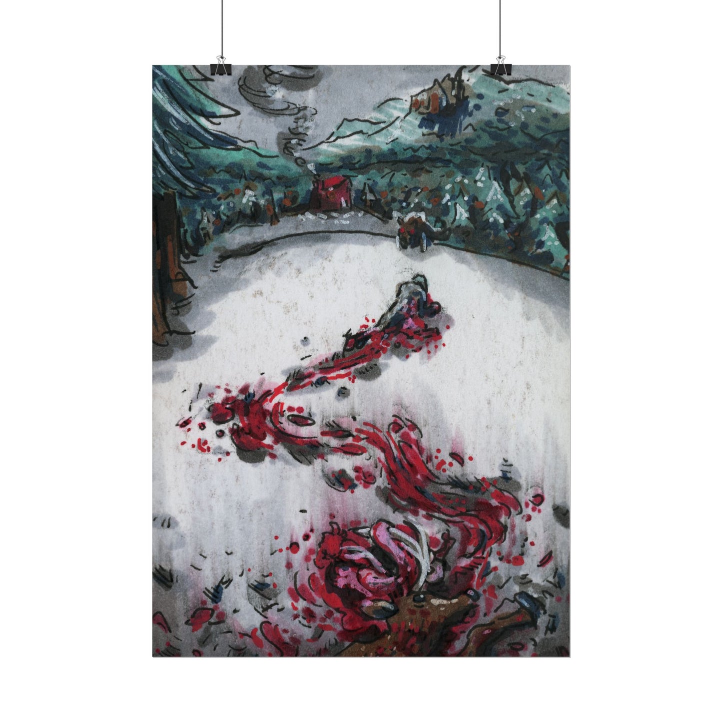 "Bloody Snow" poster